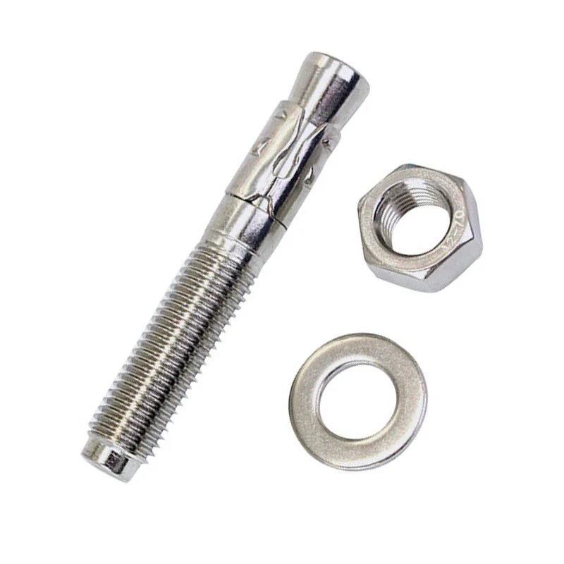 Galvanized Custom M6-M24 Expansion Hex Washer Nut Bolt Anchor 316 304 Stainless Steel Wedge Anchor for Concrete