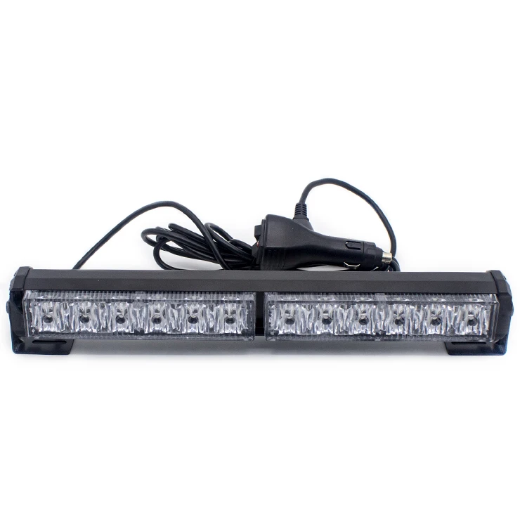 12LED car strobe flashing light led traffic advisor advising emergency vehicle directional warning strobe light bar