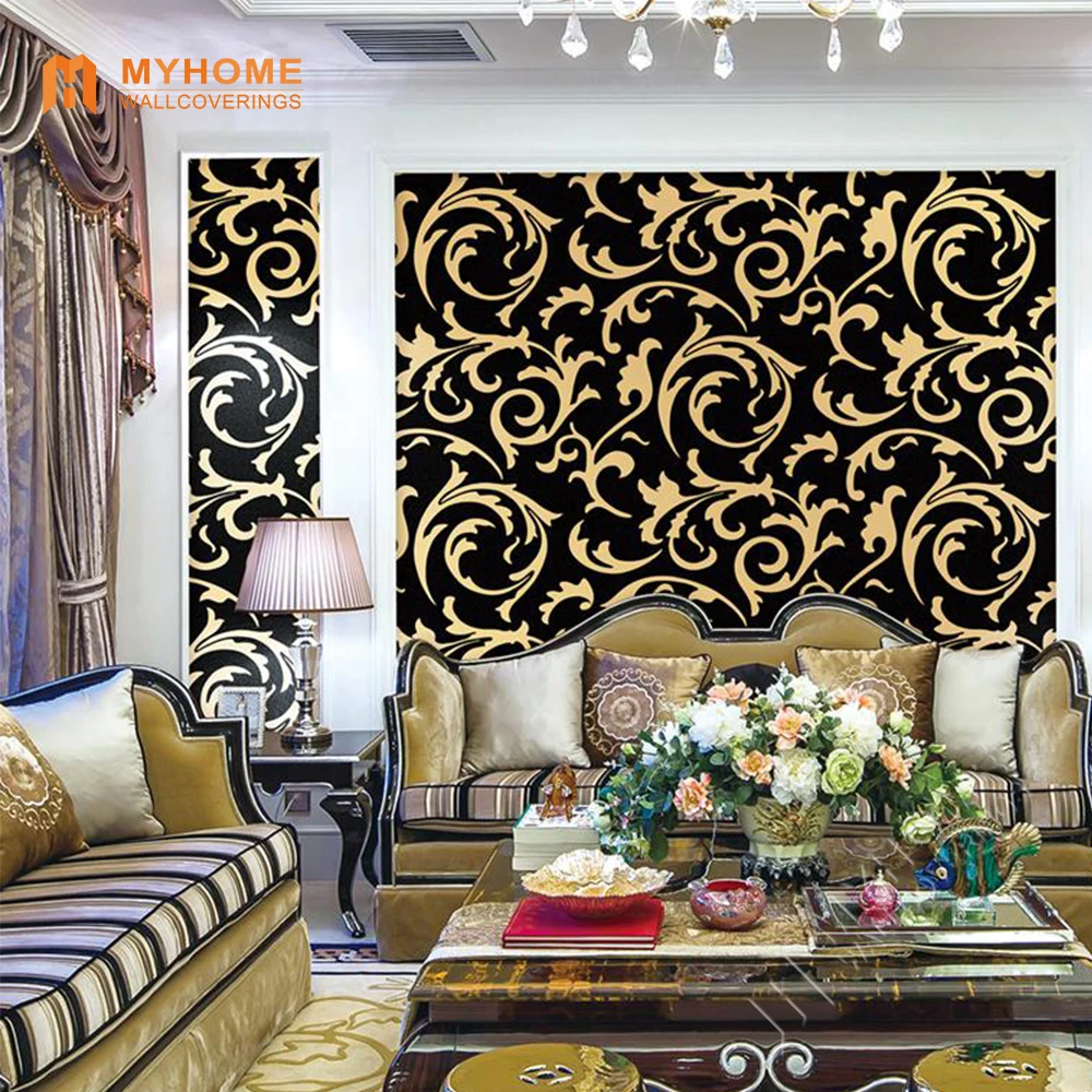 3D design wallpaper Home Decoration Material  Wallpaper Hot selling PVC Wallpaper