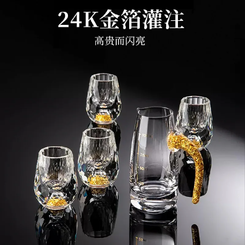 High Quality Custom Crystal Luxury Goblet wine glass Transparent  Luxury Whiskey Glasses Cup For  Bar Restaurant Hotel