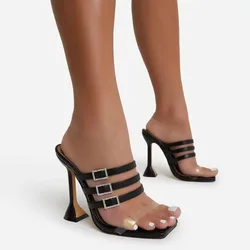 Sexy women pumps ladies high heel shoes luxury with metal button