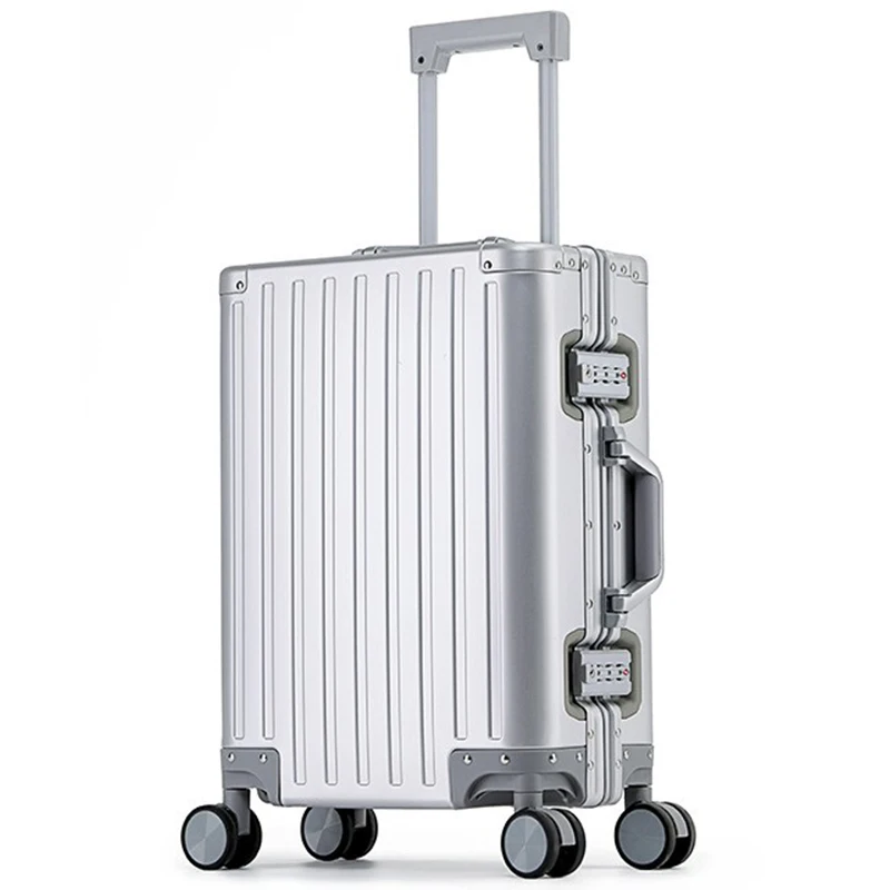 Pailox OEM/ODM High Quality Aluminium Frame Carry on 20/24/29 Inches Large Cabin Aluminium Luggage Suit case For Traveling