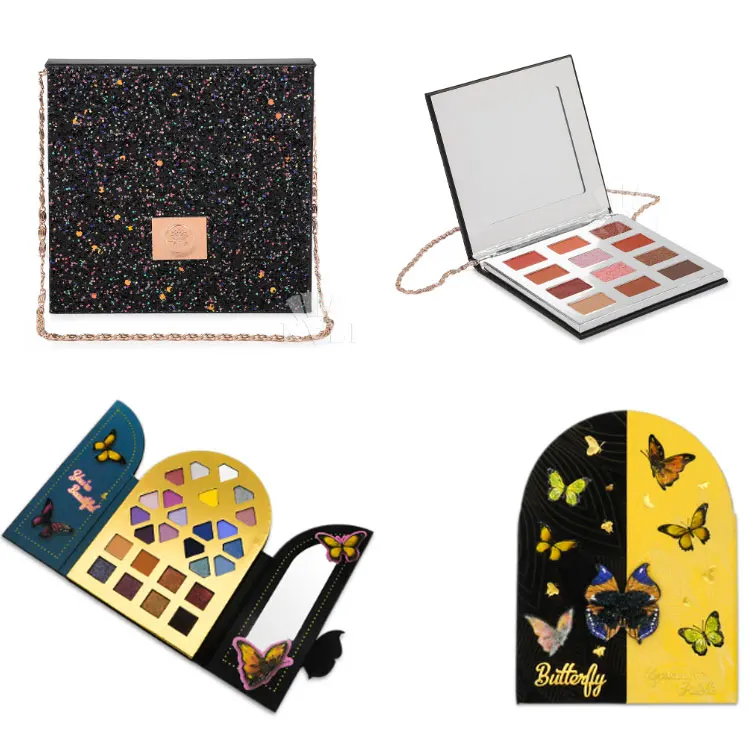 Oem empty magnetic eyeshadow-palette pan holder makeup palette de maquillage private label