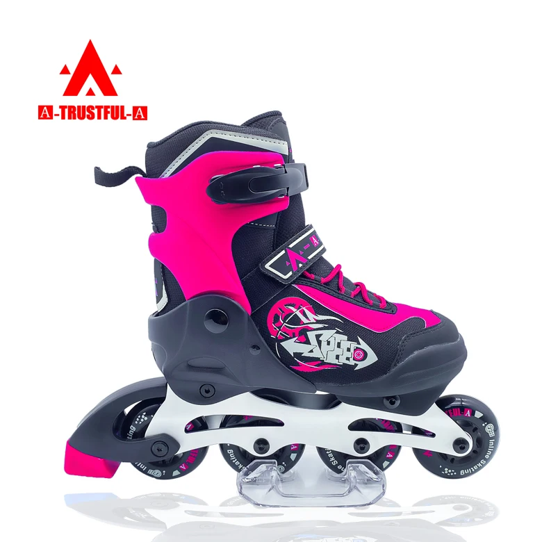 Wholesale Children Adjustable Size 4 Wheels Inline Skating Roller Skates Shoes
