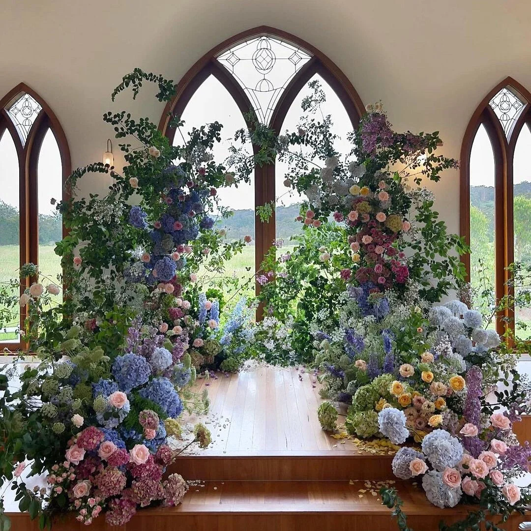 Floral Arch Artificial Flower Silk Flower for Wedding DIY Party Wedding Shop Garden Balcony Patio Decoration Realistic Plant