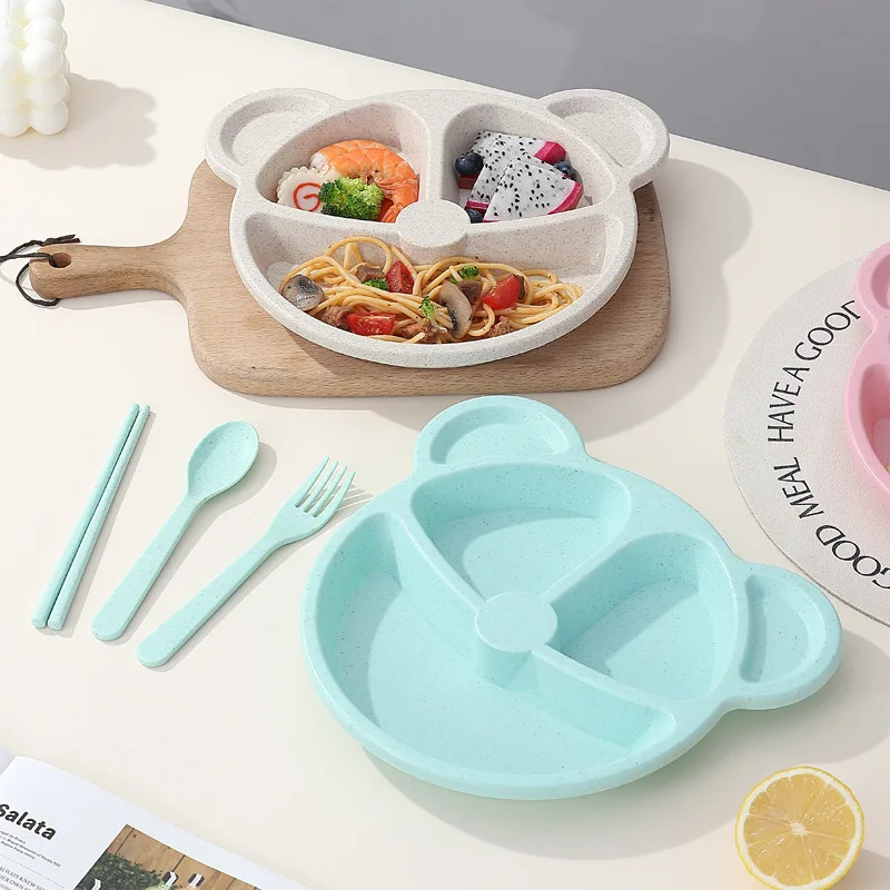 Fat Reduction Grid Plate Which Shaped Like A Bear Is The Best Choice For Weight Loss Enthusiasts To Control Their Diet.