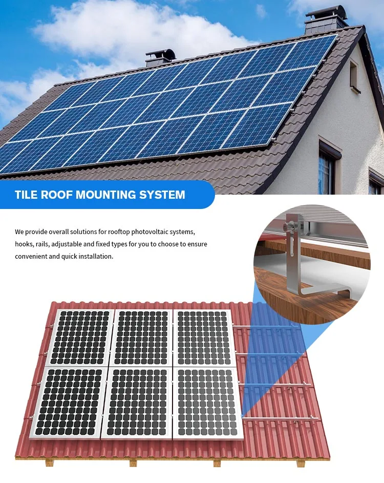 Angels Metal Solar Roof Hook Mounting Q345B Carbon Steel Solar Tile Roof Hook For Roman Tile Roof