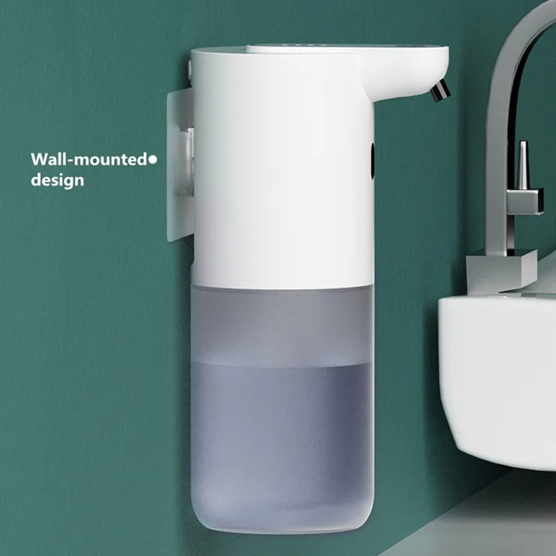 2022 new 2 in 1 wall mount desk kitchen hand touchless dispensers dish dispensing foaming foam liquid automatic soap dispenser