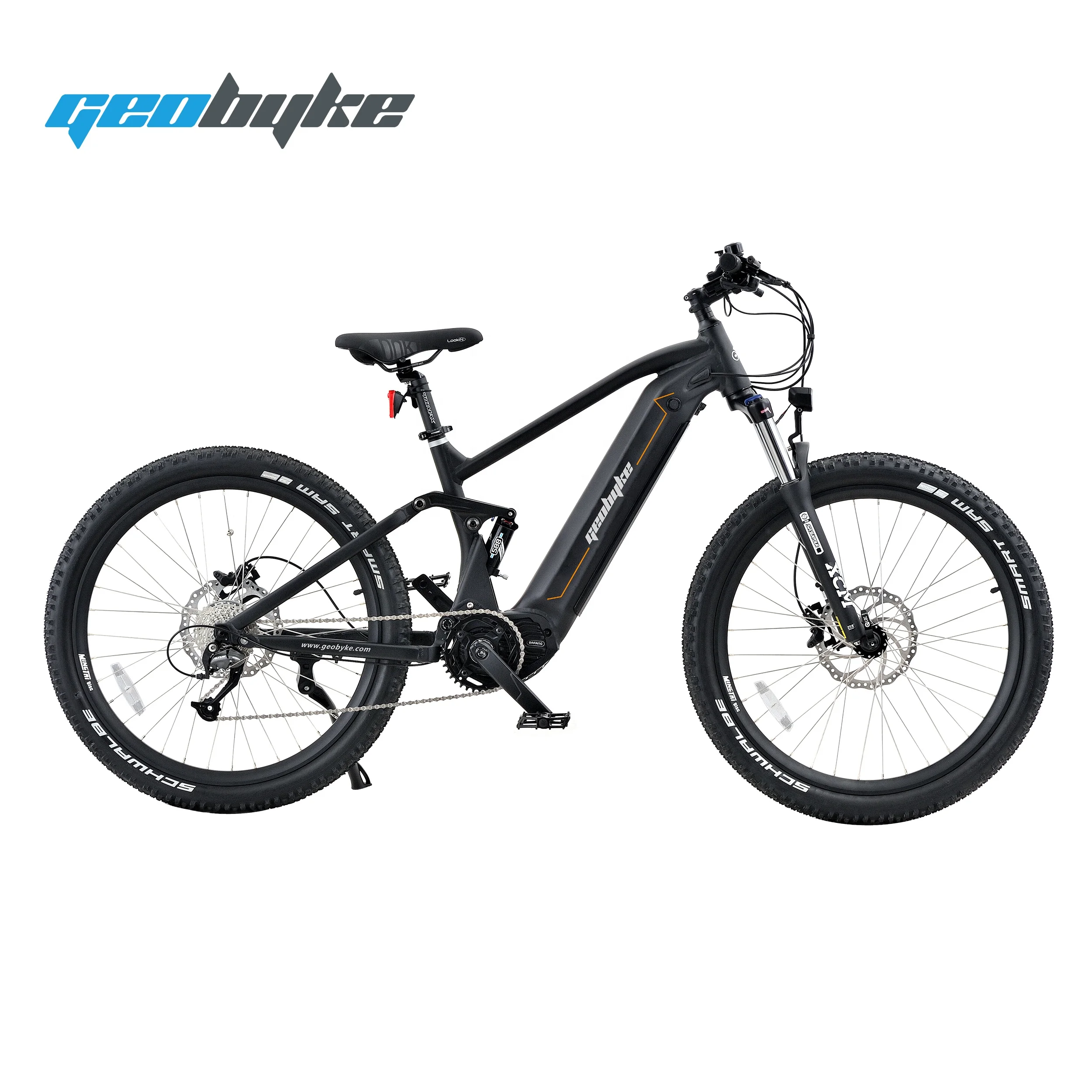 Full Suspension Electric Mountain Bike With Hidden Battery 48v14.5a Mid Drive Electric Mountain Bike
