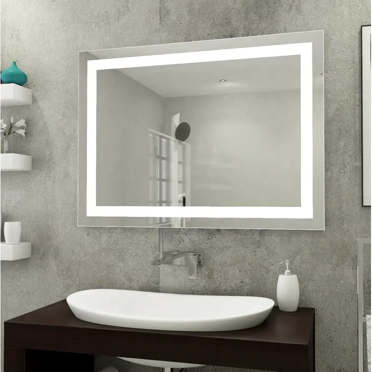Wholesale Touch Smart Hotel Bathroom Vanity makeup mirror with led lights