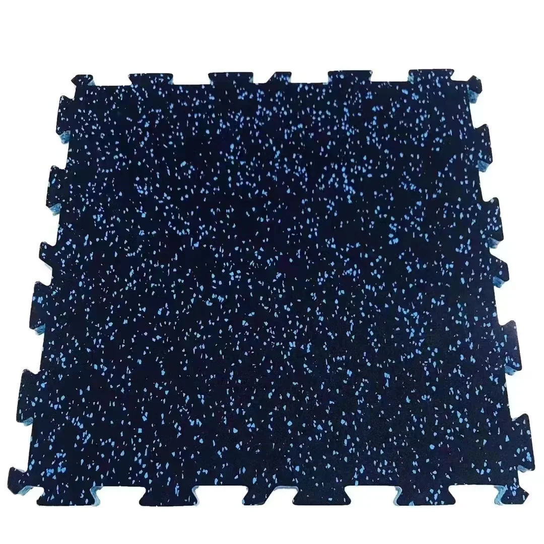 Clocell 50cm*50cm*20mm floor mats fit lock rubber tiles wear-resistant flat bottom rubber pad