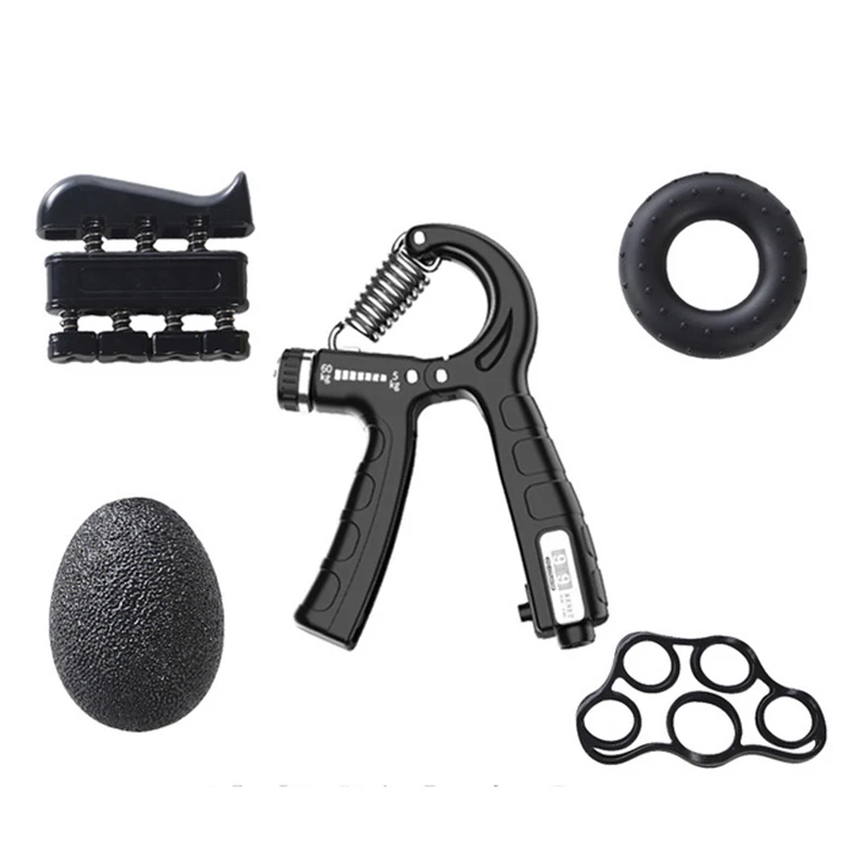 5 шт в упаковке кистевой эспандер комплект со счетчиком Регулируемая палец, который поможет избавиться от носилки подсчет ручной кистевой Эспандер для тренировок комплект