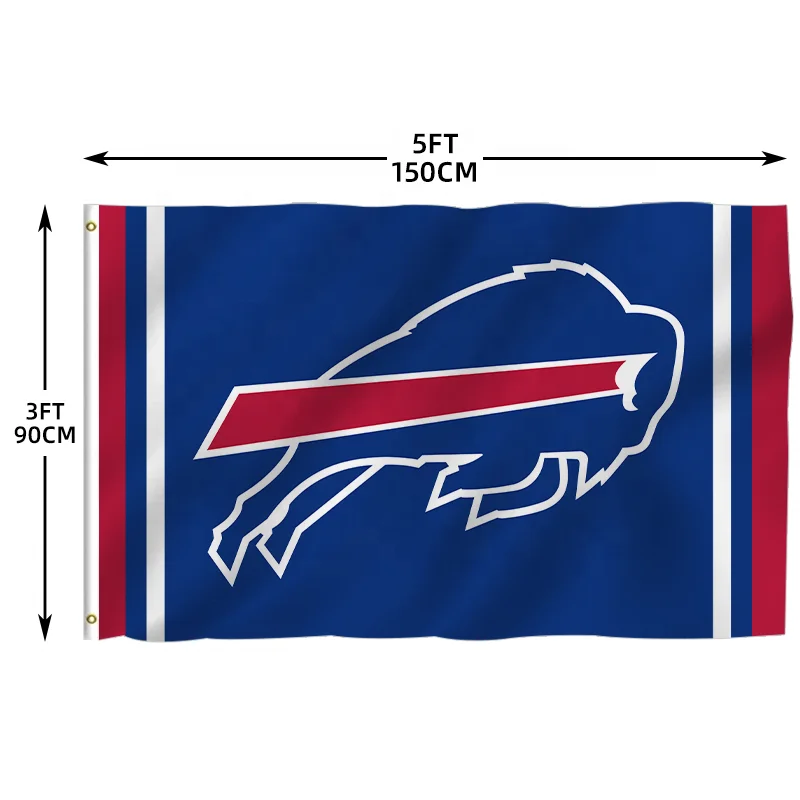 In Stock All  Football Team Flag 3x5ft High Quality Custom Design Dallas Buffalo Bills  Banner 100% Polyester Sports Nfl Flag