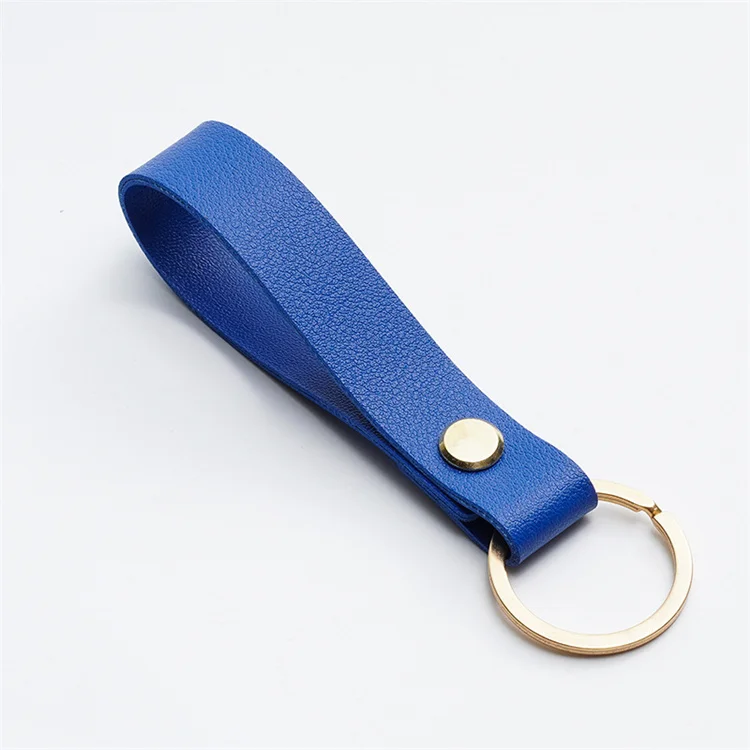 Customize logo keychain Handmade Leather Keychain Key Chain Ring for Home Car Key