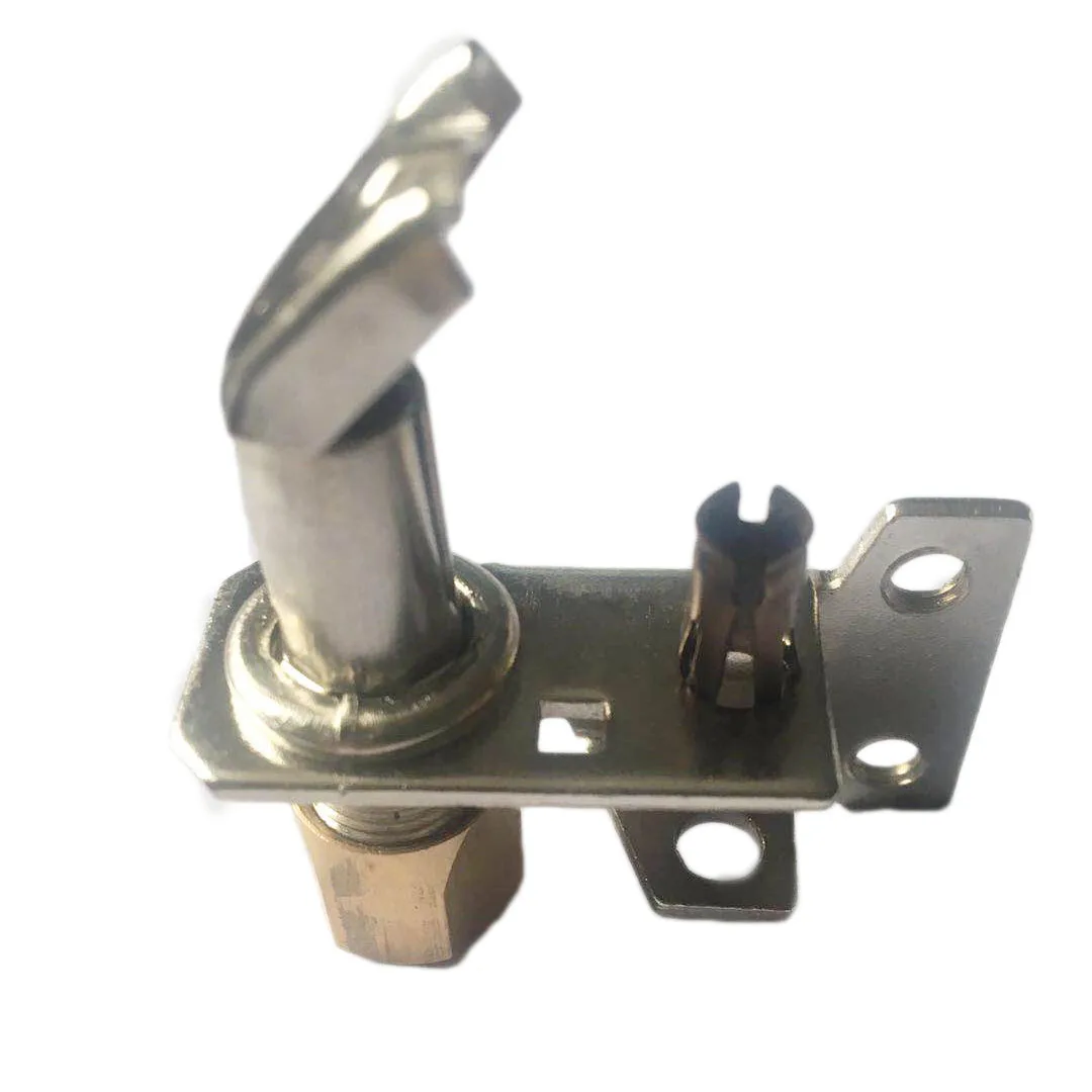 Gas water heater pilot burner with thermostat