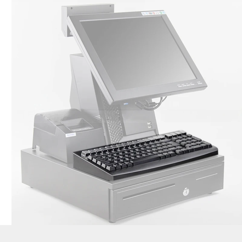 Sunrose черный банка супермаркет проводной с кассовый POS кассовый аппарат клавиатура