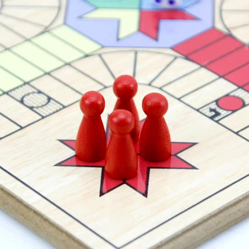 Wooden Toys Game Board Ludo Board Game Flight Board