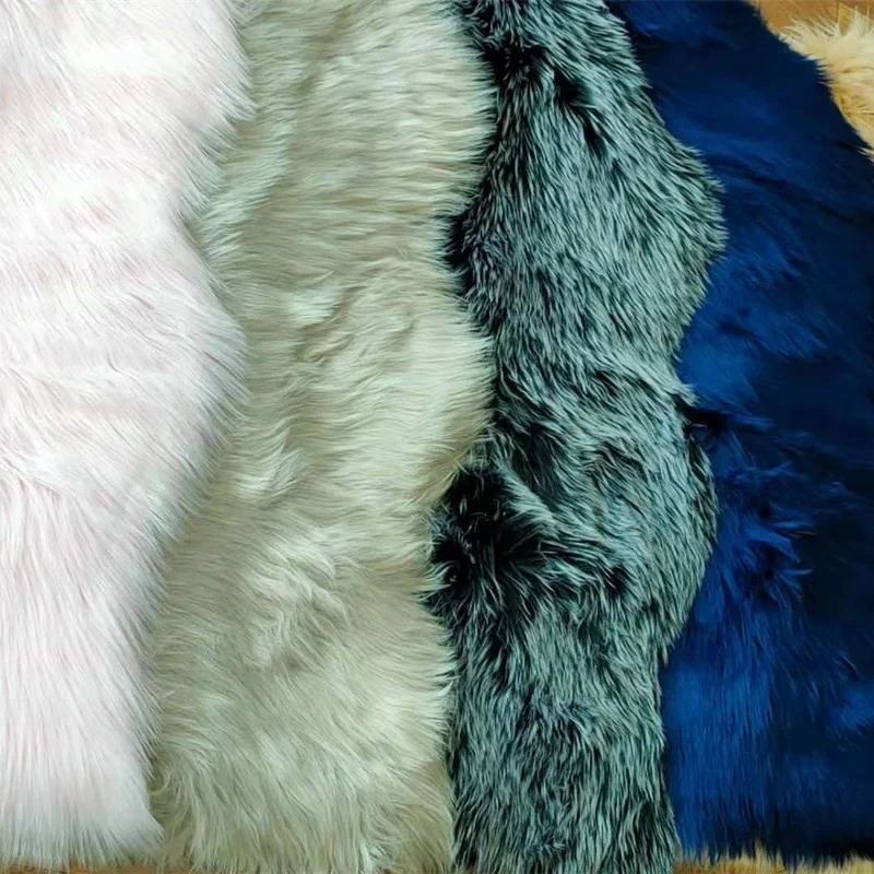 Wholesale Fur Carpet Living Room Ultra Soft Fluffy Area Rug 60*90cm Pink Faux Fur Rug