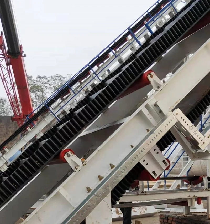 
high quality clay dirt heavy duty long distance portable belt conveyor machine 