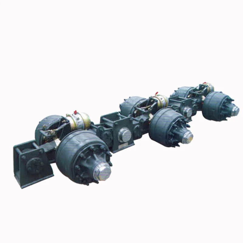 Hot sale semi trailer Three line six axle suspension