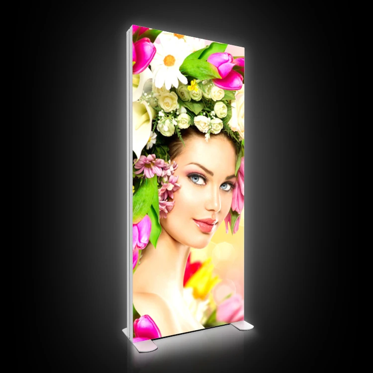 High Quality Led Crystal Trade Frame Show Light Advertising Display Seg Portable outdoor light box advertising