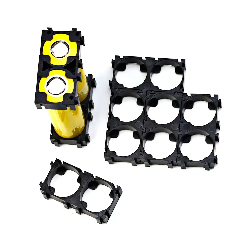 OEM Black Liion Battery Pack Holder Material 18650 Battery Brackets 18650 Cylindrical Battery Cell Holder Bracket