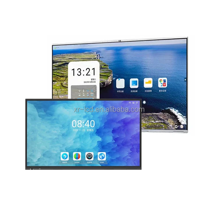 Guangzhou 85-дюймовая цифровая доска с передним интерфейсом smart tv 4K hd дисплей цены на интерактивную доску для преподавания встреч