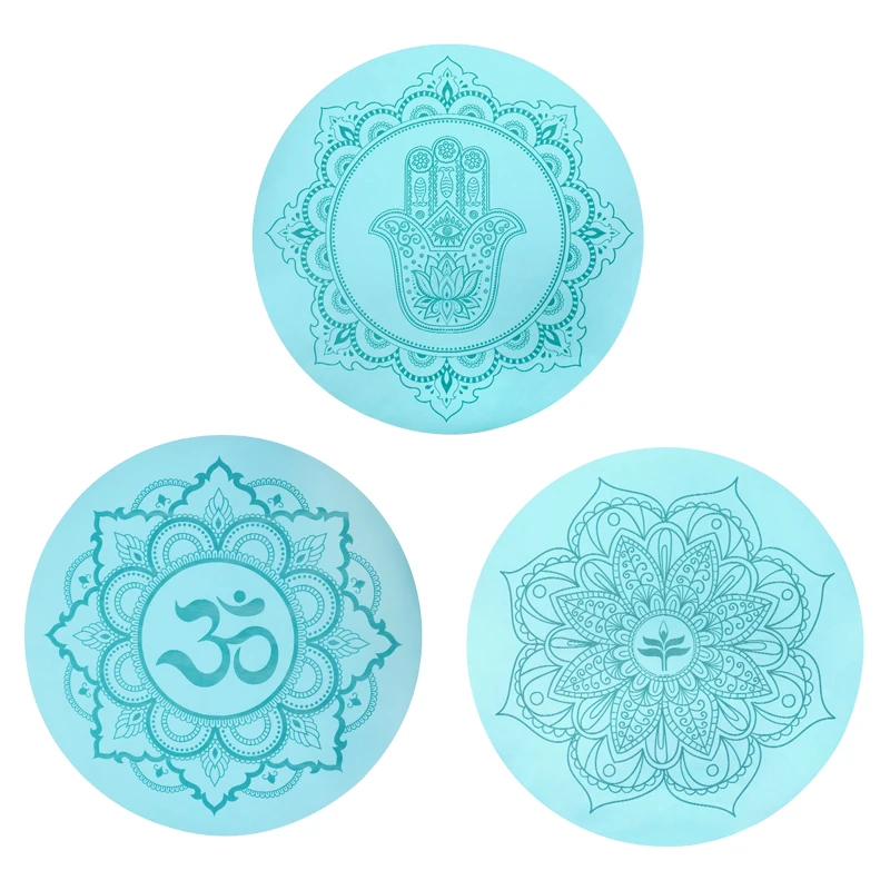 2018 fashion anti slip eco friendly round microfiber circle yoga mat  yoga mat round yoga massage mat