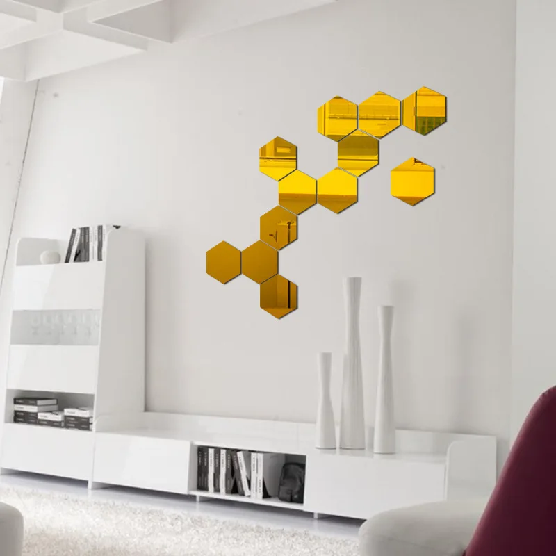  Лидер продаж акриловые декоративные настенные панели 3d настенное зеркало украшение для дома Настенный