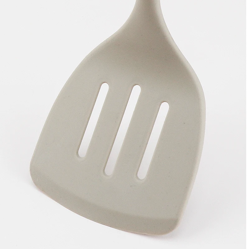 Новое поступление, модный набор из 8 силиконовых кухонных принадлежностей с деревянной ручкой из бука, кухонные принадлежности, набор силиконовой посуды