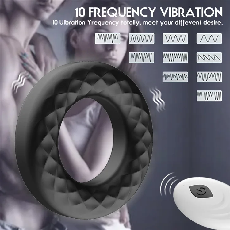 most men will choose 10 Intense Patterns vibrating cock ring sex toys for men