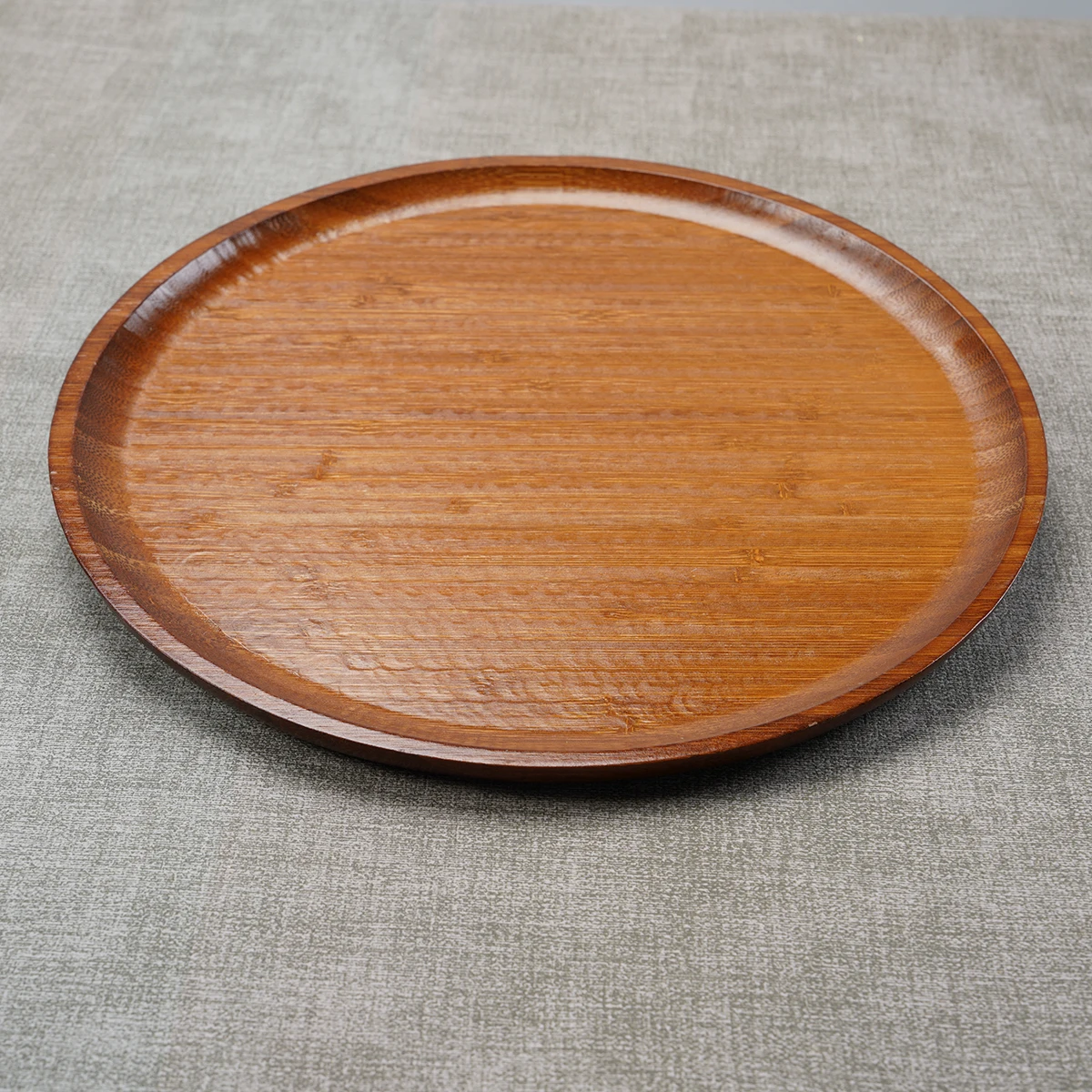 100% Natural Bamboo Wood Tray Brown Storage Bamboo Tray Home Decoration For Vegetable And Fruit Snacks