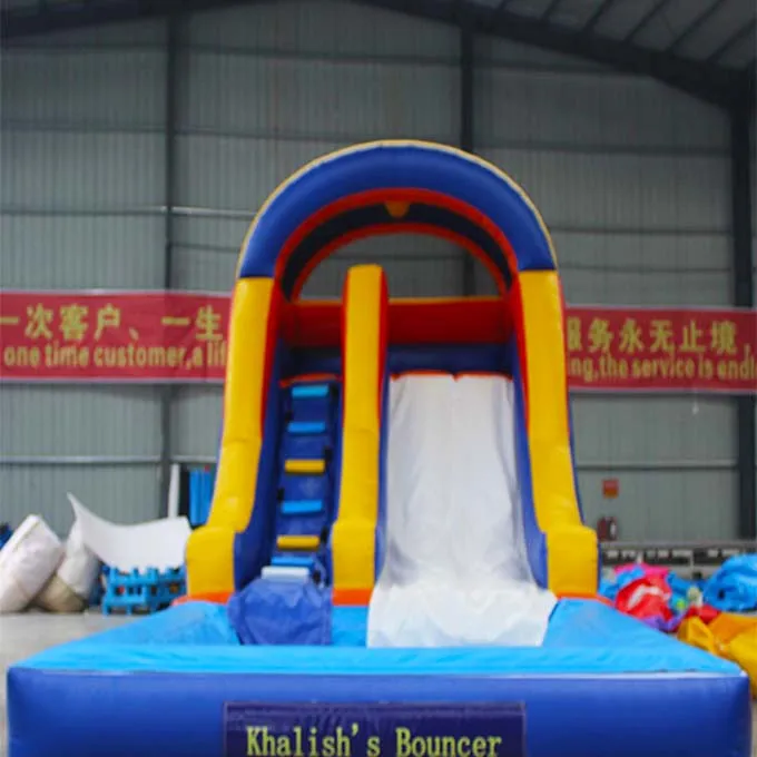 Commercial Grade Inflatable Bounce House Water Slide With Pool Inflatable Beer Pong Game