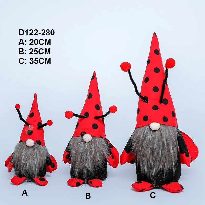 World Bee Day Faceless Doll Ornaments Handmade Sunflower Gnome Doll Decorations Coccinella Septempunctata Honeybee Gift