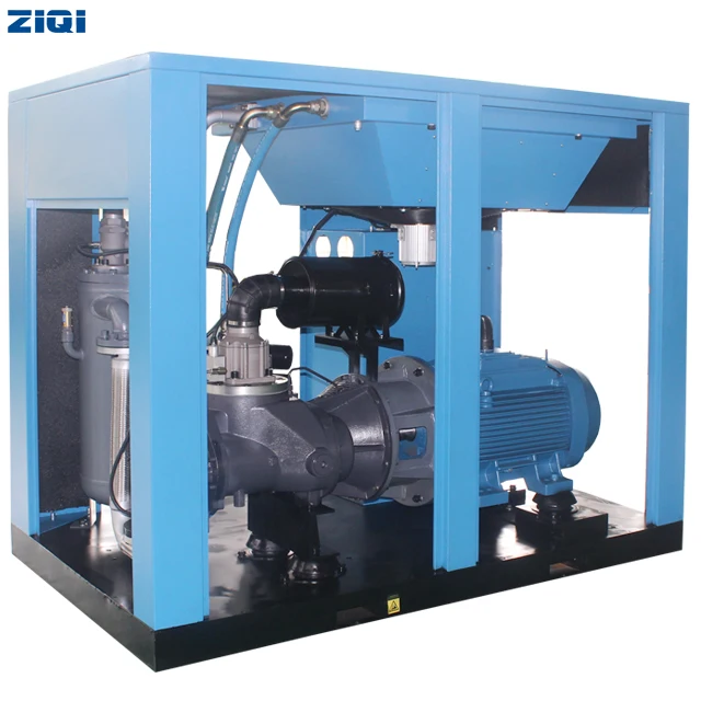 customized industrial single stage belt driven screw 55kw 380v 7bar 385cfm air compressor machine for chemistry