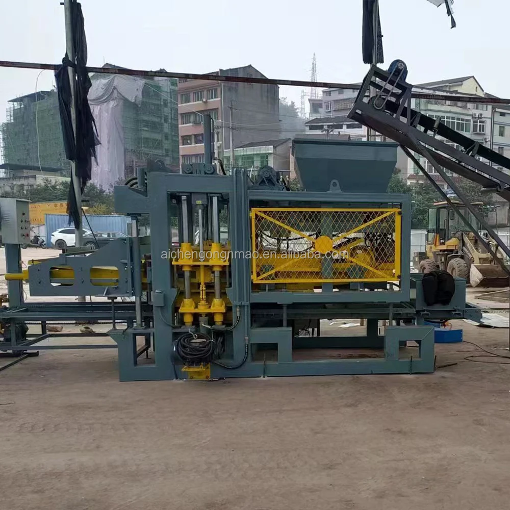 Aichen QT5-15 fully pavement block brick press machinery price list of block moulding used block machine