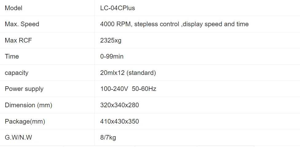KGW-04BPlus Lab  PRP Centrifuge