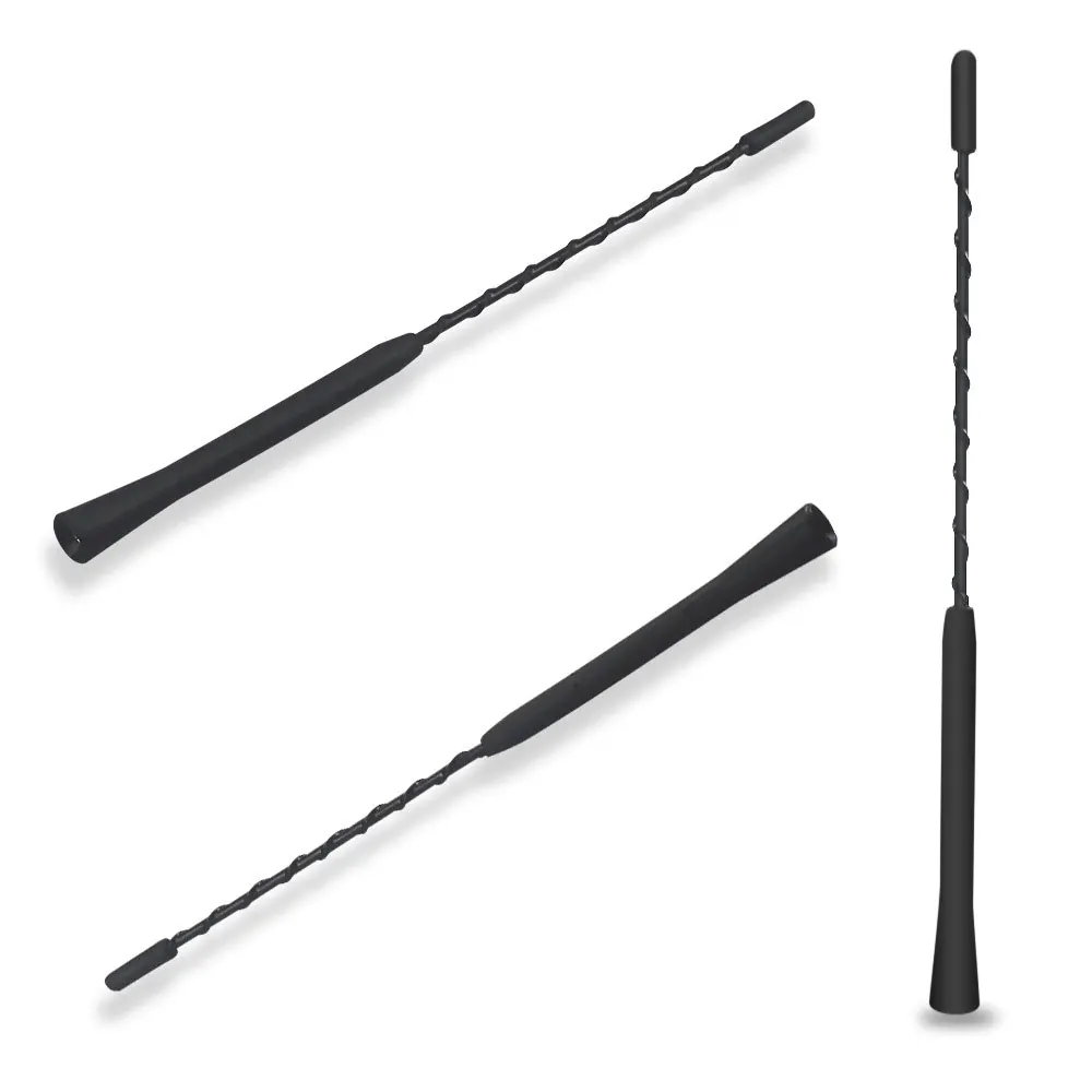 9/11/16 Inch Universal Car Roof Mast Whip Stereo Radio FM/AM Signal Aerial Amplified Antenna Mast Whip for VW BMW Mazda Toyota