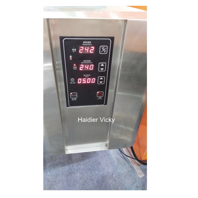 Haidier Doubl Belt 18 inch electric Conveyor Crawler Pizza Oven Outdoor with spices grinding stone