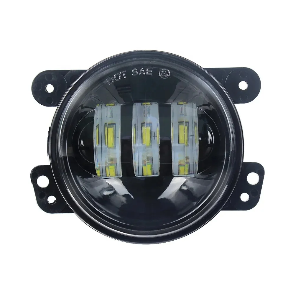 4inch 30w driving lights led car fog light bulb white single color 6000k fog lamps for jeep motorcycle