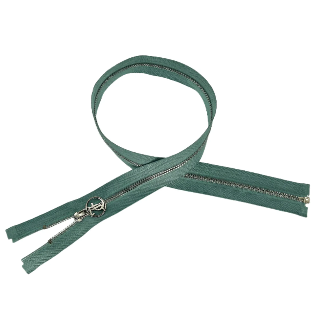 Customized Color 10-60cm metalized Open End Teeth Large men sport jacket Zipper 3# 4# 5# 8# 10#