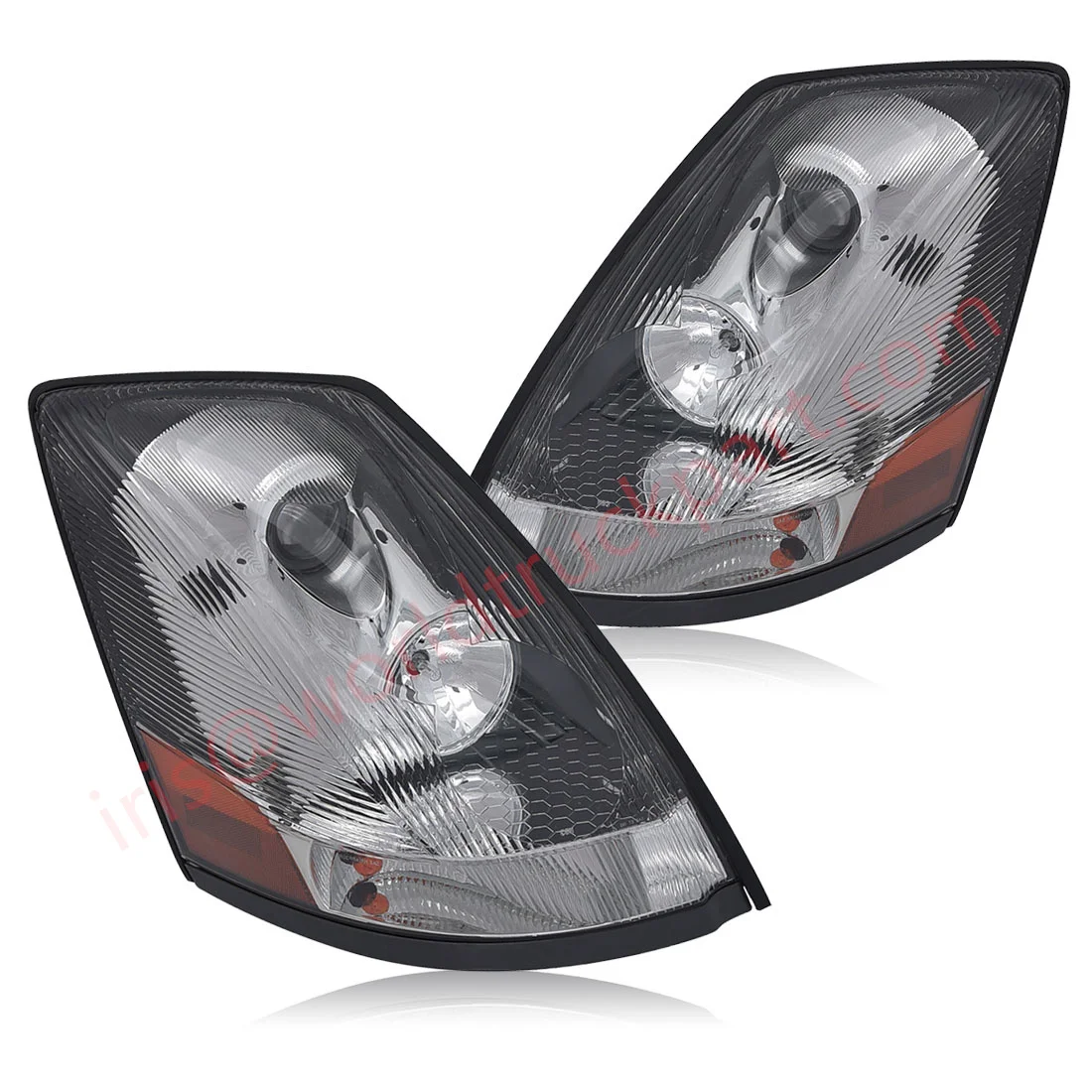 truck headlight  for replace NO 20496653 20496654 04-17 VOLVO VNL Headlamp Assembly  Projector Headlight Xenon & Halogen with LE