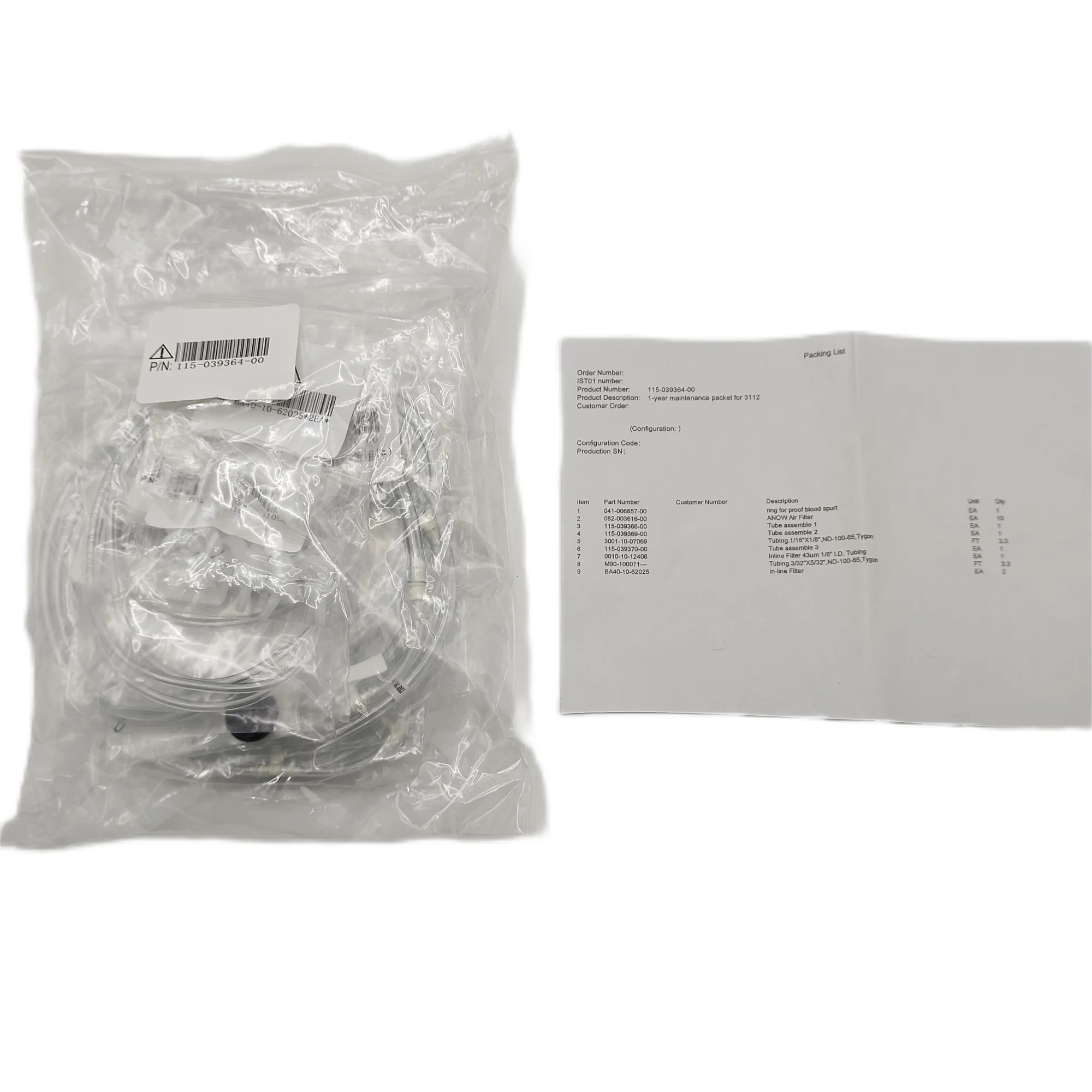 Mindray hematology analyzer 155-039364-00 maintenance kit
