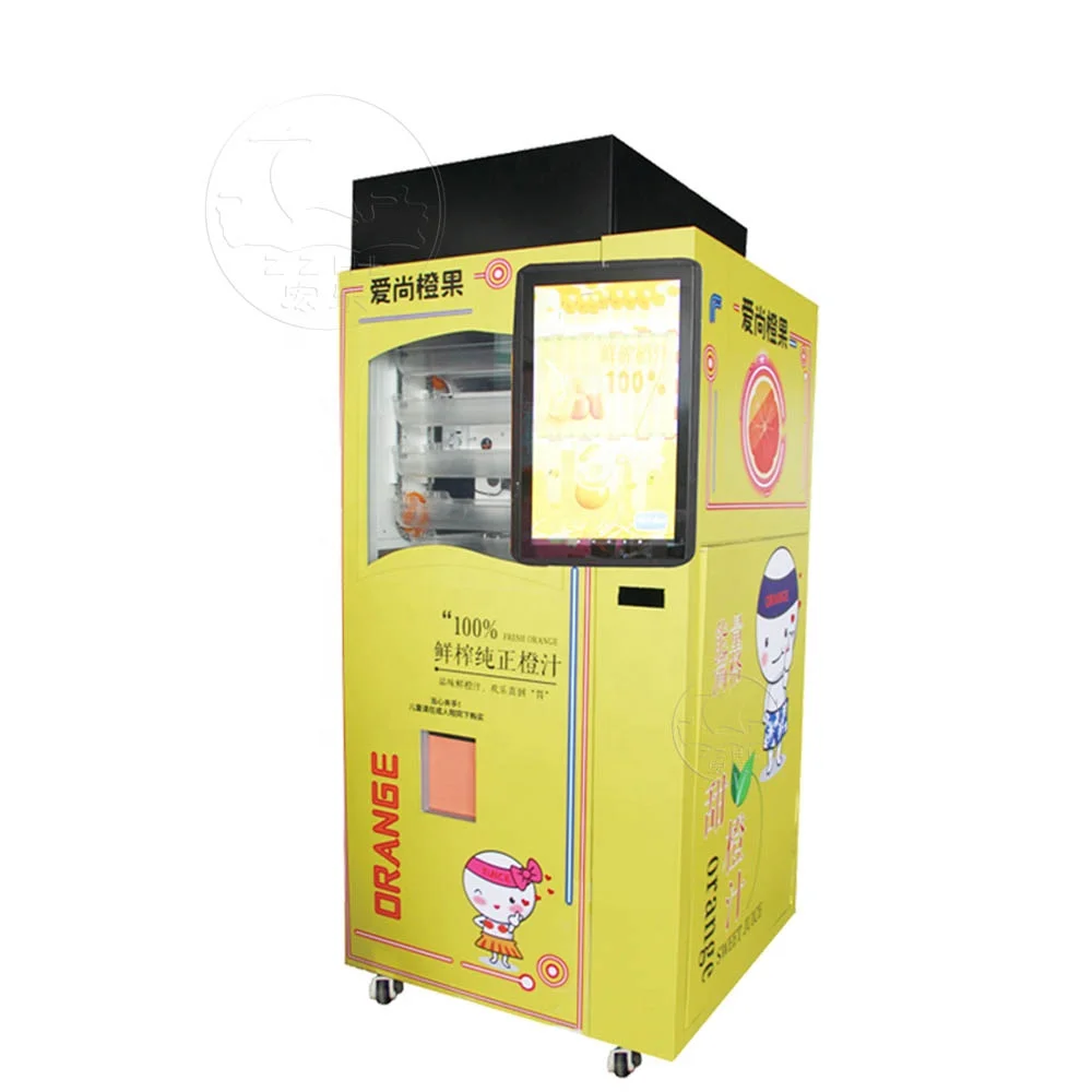 Fully Automatic Natural Fruit Juice Dispenser Fresh Lemon Orange Juice Vending Machine