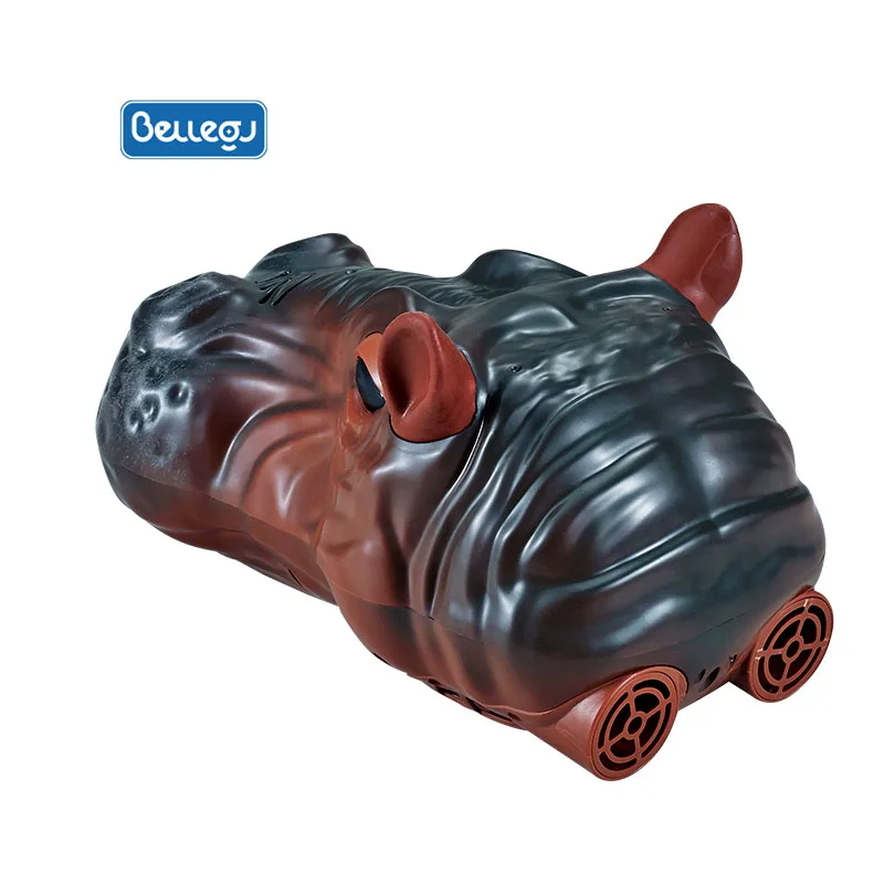 2024 Newest 3736A Water Toys RC Hippopotamus Boat 2.4GHz 4CH Spraying Remote Control Hippo Ship Toy For Children