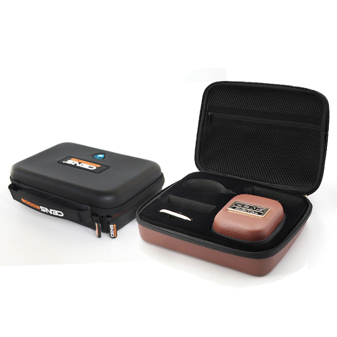 Custom Printed Hard Shell EVA Foam Portable Carry Tools Travel Case, Waterproof Storage Bag Zip Black