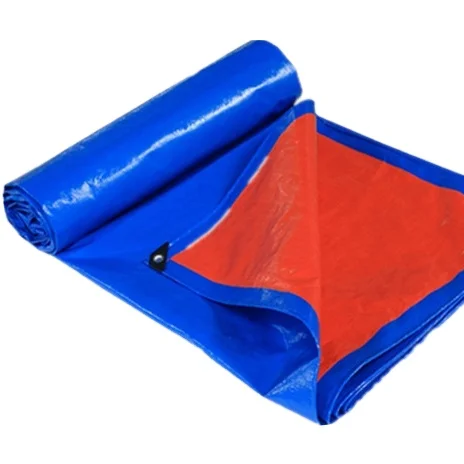 Открытый Синий Оранжевый Водонепроницаемый PE брезент для крышки грузовика