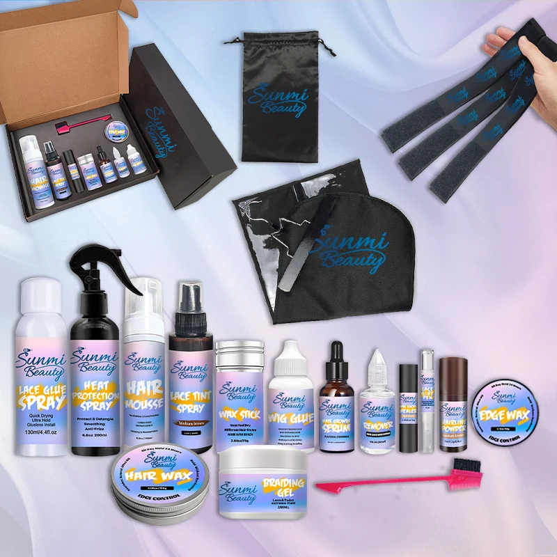 Sunmibeauty индивидуальный набор фирменных этикеток Гель-лак для ухода за волосами клей-палочка воска установки