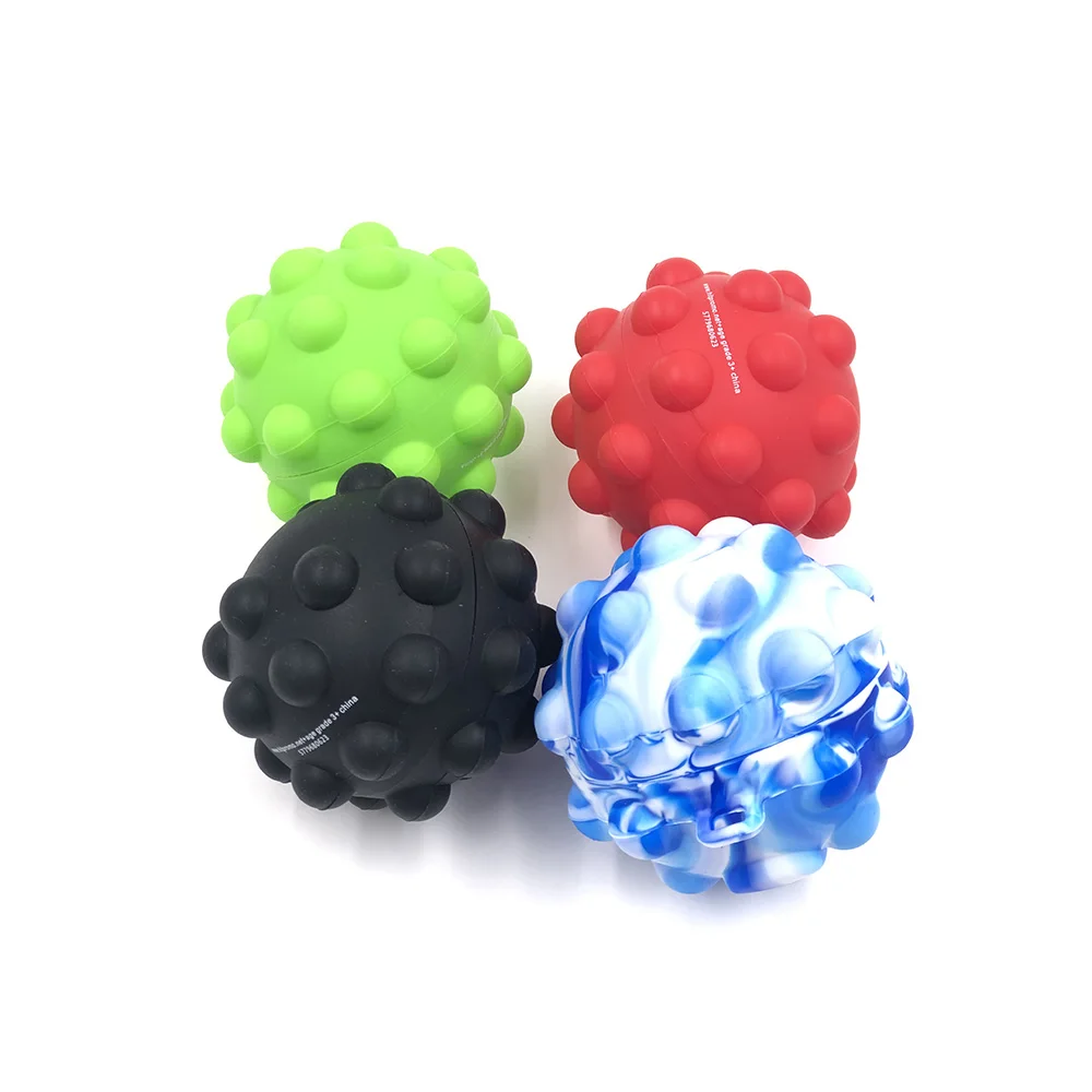 Personalized Pop Stress Ball Toys Silicone Push It Ball 3D Pop Stress Toys Ball Silk Printing Logo Fidget Toy In USA Market