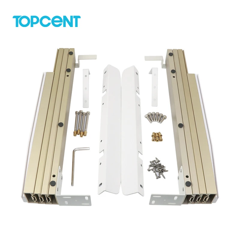 Topcent Custom Aluminium Extended Sliding Table Slide Rail mechanisms for extendable tables